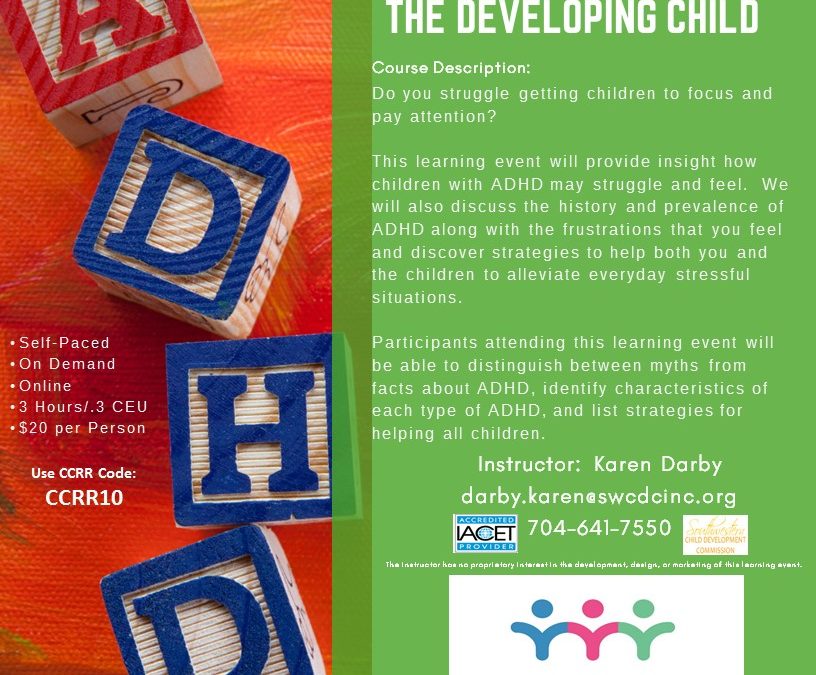 Online- ADHD & The Developing Child