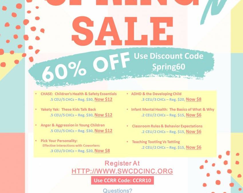 Online- Spring Sale, Self-Paced online courses