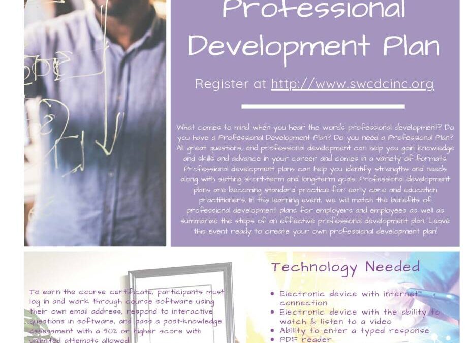 SWCD  – Developing Your Professional Development Plan