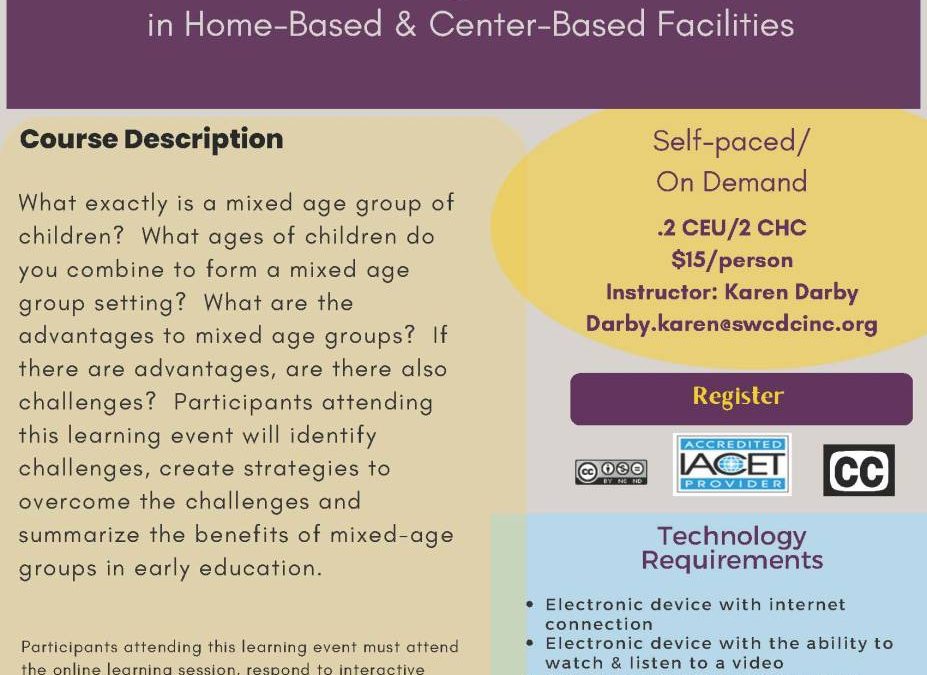 SWCD – Advantages of Mixed Age Groups (On Demand)