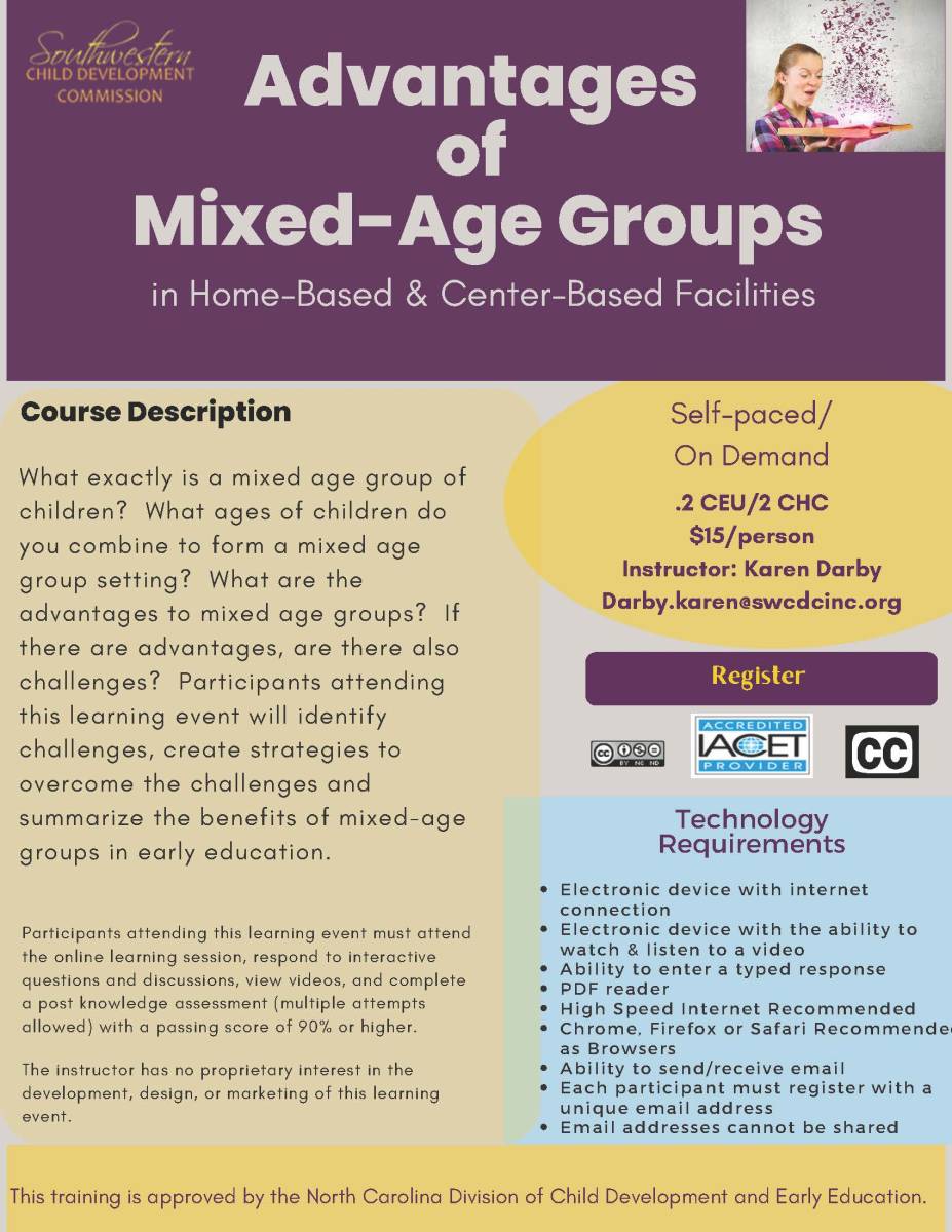 SWCD - Advantages of Mixed Age Groups (On Demand) - Child Care Resource Center