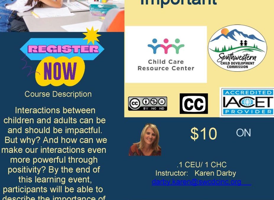 SWCDC-Interactions Are Important : On demand training